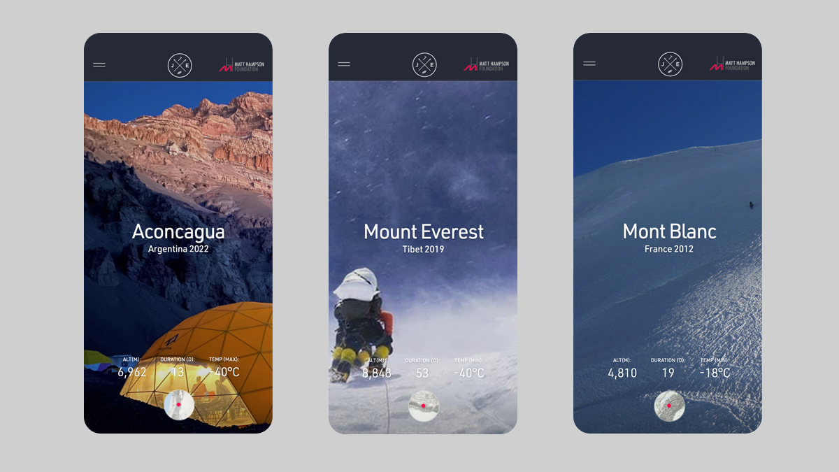 Julian Evans website design