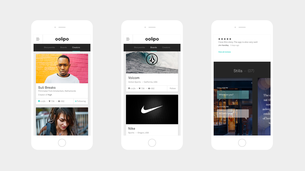Oolipo website  design